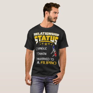 Verhältnis-StatusSingle genommener verheirateter T-Shirt