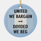 Verhandeln Sie oder bitten Sie III Keramikornament (Vorne)