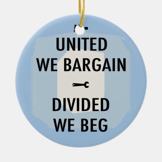 Verhandeln Sie oder bitten Sie III Keramikornament (Vorne)