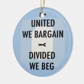 Verhandeln Sie oder bitten Sie III Keramikornament (Links)