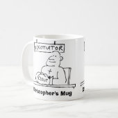Verhandlungsführer hat Boxhandschuh mit Clout. Nam Kaffeetasse (Vorderseite Links)