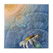 Verharrtes Glas in der Sonne Fliese (Vorderseite)