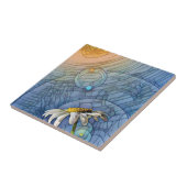 Verharrtes Glas in der Sonne Fliese (Seite)