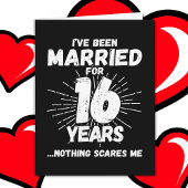 Verheiratet 16 Jahre Funny 16. Wedding Jubiläum Karte