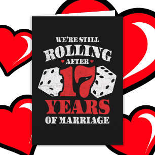 Verheiratet 17 Jahre Funny 17. Wedding Jubiläum Karte