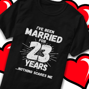 Verheiratet 23 Jahre Funny 23. Wedding Jubiläum T-Shirt