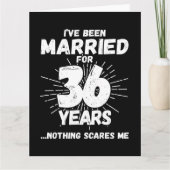 Verheiratet 36 Jahre Witziger 36. Hochzeitstag Karte (Vorderseite)