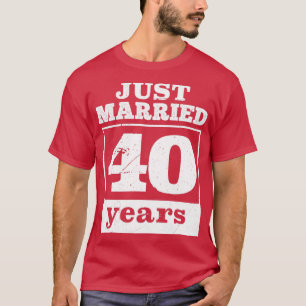 Verheiratet 40 Jahre 40. Hochzeitstag 3 T-Shirt