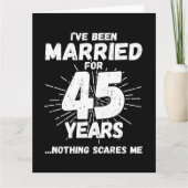 Verheiratet 45 Jahre Witziger 45. Hochzeitstag Karte (Vorderseite)