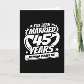 Verheiratet 45 Jahre Witziger 45. Hochzeitstag Karte (Vorderseite)