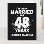 Verheiratet 48 Jahre Witziger 48. Hochzeitstag Karte (Vorderseite)