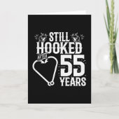 Verheiratet 55 Jahre Angeln 55 Jahre Jubiläum Karte (Vorderseite)