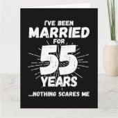 Verheiratet 55 Jahre Funny 55. Hochzeitstag Karte (Vorderseite)