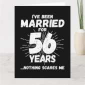 Verheiratet 56 Jahre Funny 56. Hochzeitstag Karte (Vorderseite)