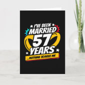 Verheiratet 57 Jahre Funny 57. Hochzeitstag Karte (Vorderseite)