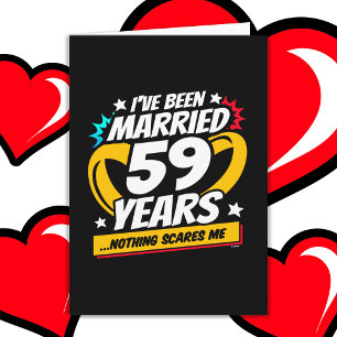 Verheiratet 59 Jahre Funny 59. Hochzeitstag Karte
