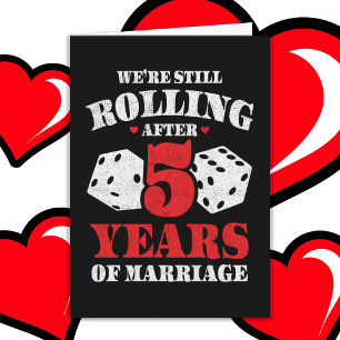 Verheiratet 5 Jahre Funny 5. Hochzeitstag Karte