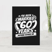 Verheiratet 60 Jahre Funny 60. Hochzeitstag Karte (Vorderseite)