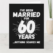 Verheiratet 60 Jahre Funny 60. Hochzeitstag Karte (Vorderseite)
