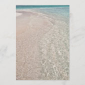 Verheiratet am Meer Kurz Beach Zeremonie Programm (Rückseite)