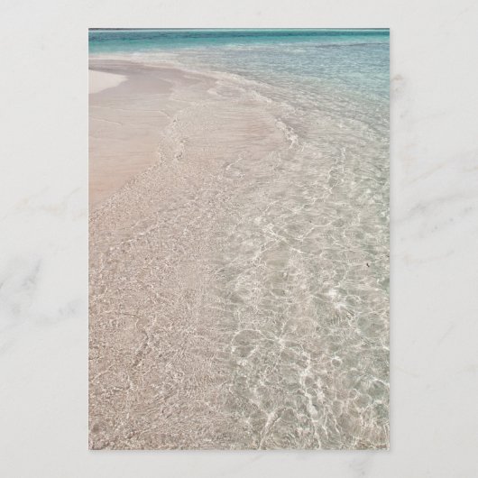 Verheiratet am Meer Kurz Beach Zeremonie Programm (Rückseite)