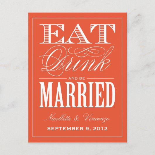 VERHEIRATET | Ankündigung Datum freihalten (Vorderseite)