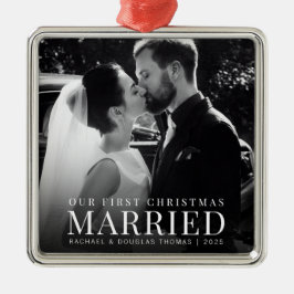 Verheiratet | Benutzerdefiniertes neu verheiratete Ornament Aus Metall