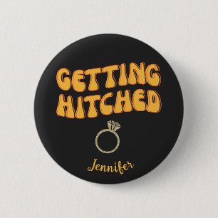 Verheiratet Bräute Junggesellinnen-Party-Button Button