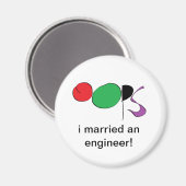 verheiratet ein Ingenieur Magnet (Vorderseite/Rückseite)