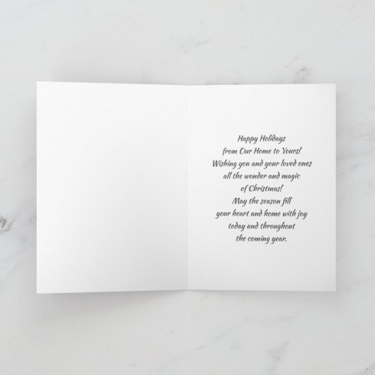 Verheiratet & fröhlich. Custom Foto Weihnachten (Innenseite)