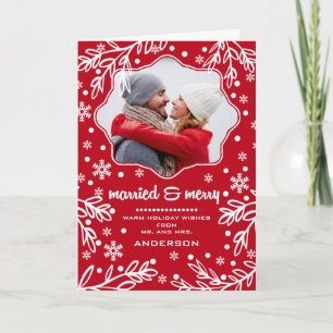 Verheiratet & fröhlich. Custom Foto Weihnachten
