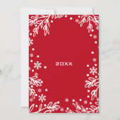 Verheiratet & fröhlich. Weihnachts-Fotokarte Feiertagskarte (Rückseite)