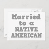 VERHEIRATET FÜR EINEN AMERIKANISCHEN POSTKARTE (Vorne/Hinten)
