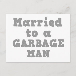 VERHEIRATET FÜR EINEN GARBAGE POSTKARTE