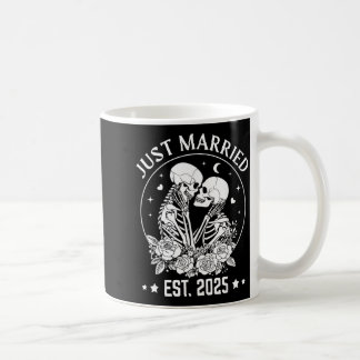 Verheiratet Geschätzt 2025 Skelett-Paar Halloween Kaffeetasse