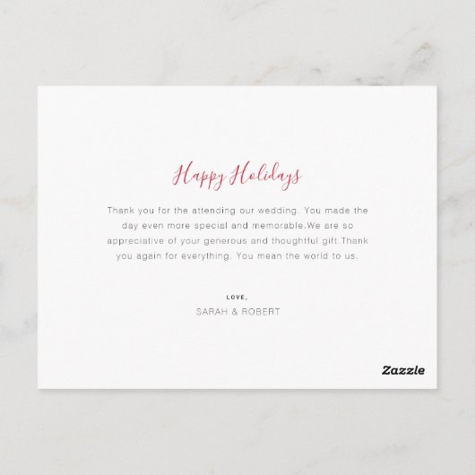 VERHEIRATET & HELL | Hochzeitserklärung Postkarte (Rückseite)