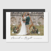 Verheiratet & hell Moderne Minimal Foto Magnet Car (Vorne/Hinten)