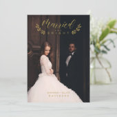 Verheiratet & hell Weihnachten Personalisiert (Stehend Vorderseite)