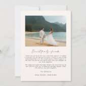 Verheiratet & hell Weihnachtskarte Foto Einladung (Rückseite)