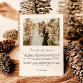 Verheiratet & hell Weihnachtskarte Foto Einladung