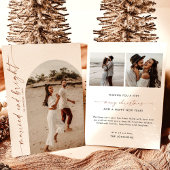 Verheiratet & hell Weihnachtskarte Foto Einladung