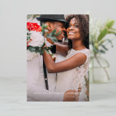 Verheiratet- & hellbrushed Holiday Overlay Folien Feiertagskarte (Stehend vorne)