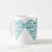Verheiratet in aquamariner/weißer Tasse Las Vegas (Vorderseite Links)
