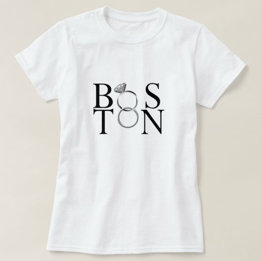 Verheiratet in Boston T-Shirt (Design vorne)