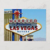 VERHEIRATET in der Fabulous Las Vegas Postkarte (Vorderseite)