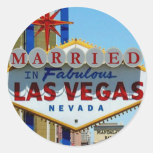 VERHEIRATET in FABULOUS LAS VEGAS Aufkleber