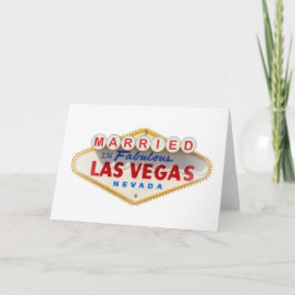 VERHEIRATET IN FABULOUS LAS VEGAS CARD KARTE