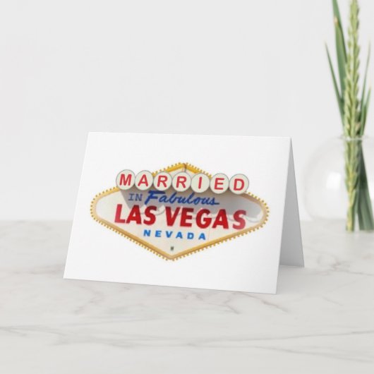 VERHEIRATET IN FABULOUS LAS VEGAS CARD KARTE (Vorderseite)