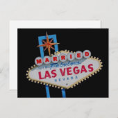 VERHEIRATET in Fabulous Las Vegas Postkarte (Vorne/Hinten)
