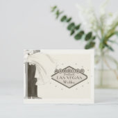 Verheiratet in Fabulous Las Vegas Postkarte (Stehend Vorderseite)